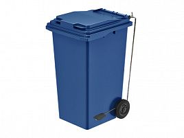 Контейнер 240л с педалью синий