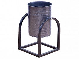 Урна уличная, серый антик, 320х370х550 мм