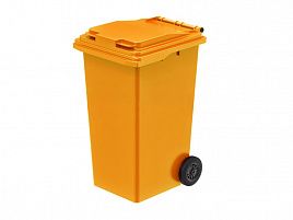 Мусорный контейнер 240л желтый