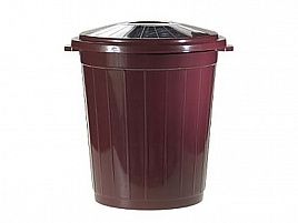 Мусорный бак 150 л бордовый