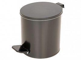 Урна с педалью 7 литров черная