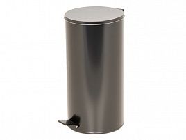 Урна с педалью 40 литров черная