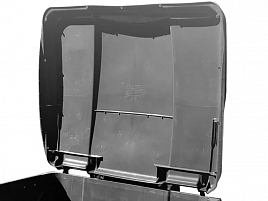 Крышка 1100л серая