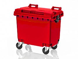 Мусорный контейнер 660л, красный