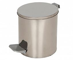 Урна с педалью 7 литров хром