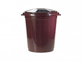 Мусорный бак 75 л бордовый