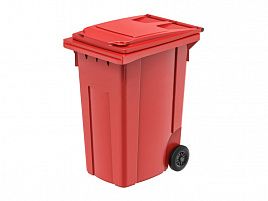 Мусорный контейнер 360л красный